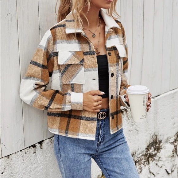 Plaid flap pocket jacket - Picture 3 of 5